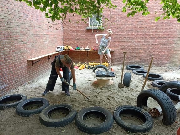 Basisschool Klimboom in Mortsel hun eigengemaakte klushelden project.